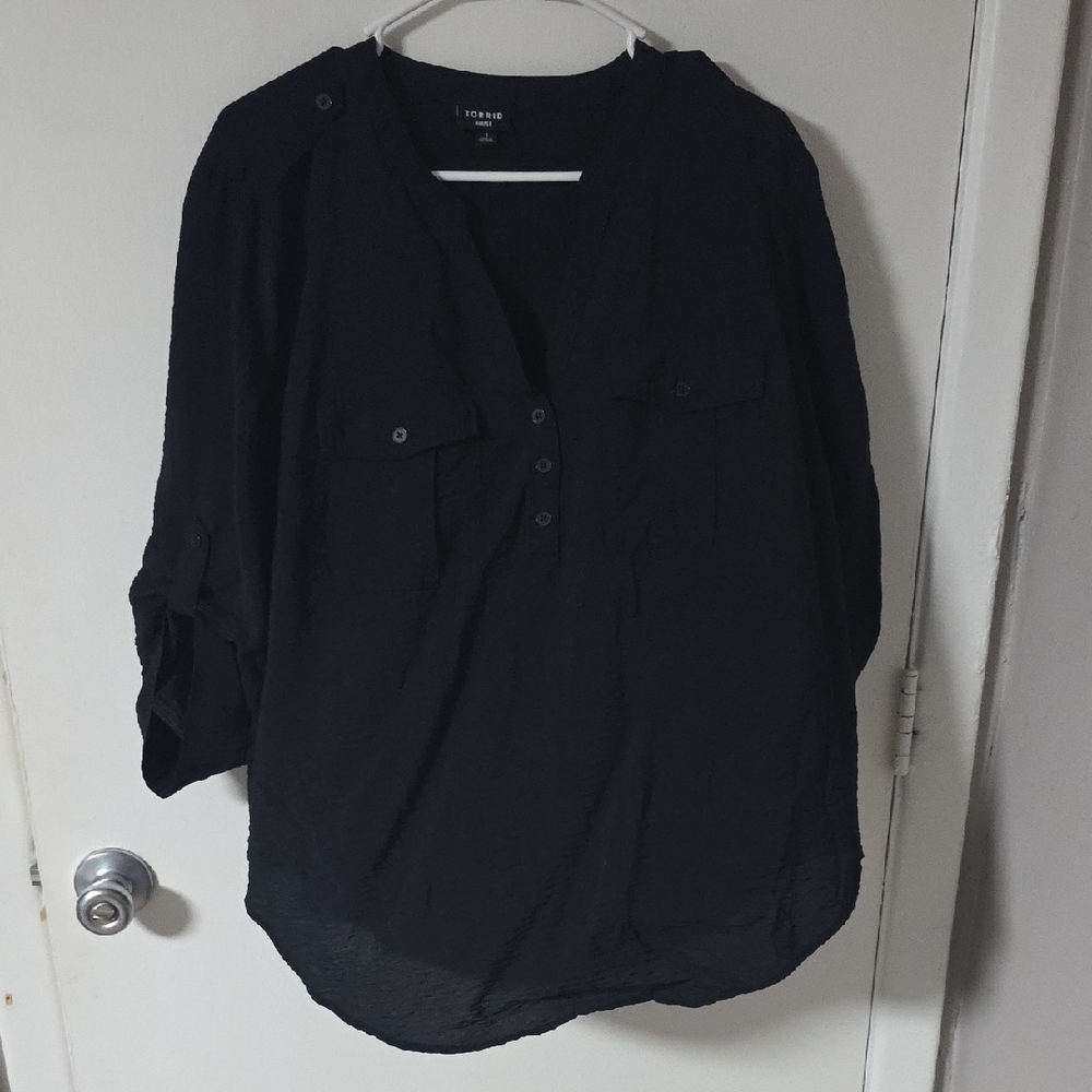 Harper 3/4 Sleeve Pull Over Blouse